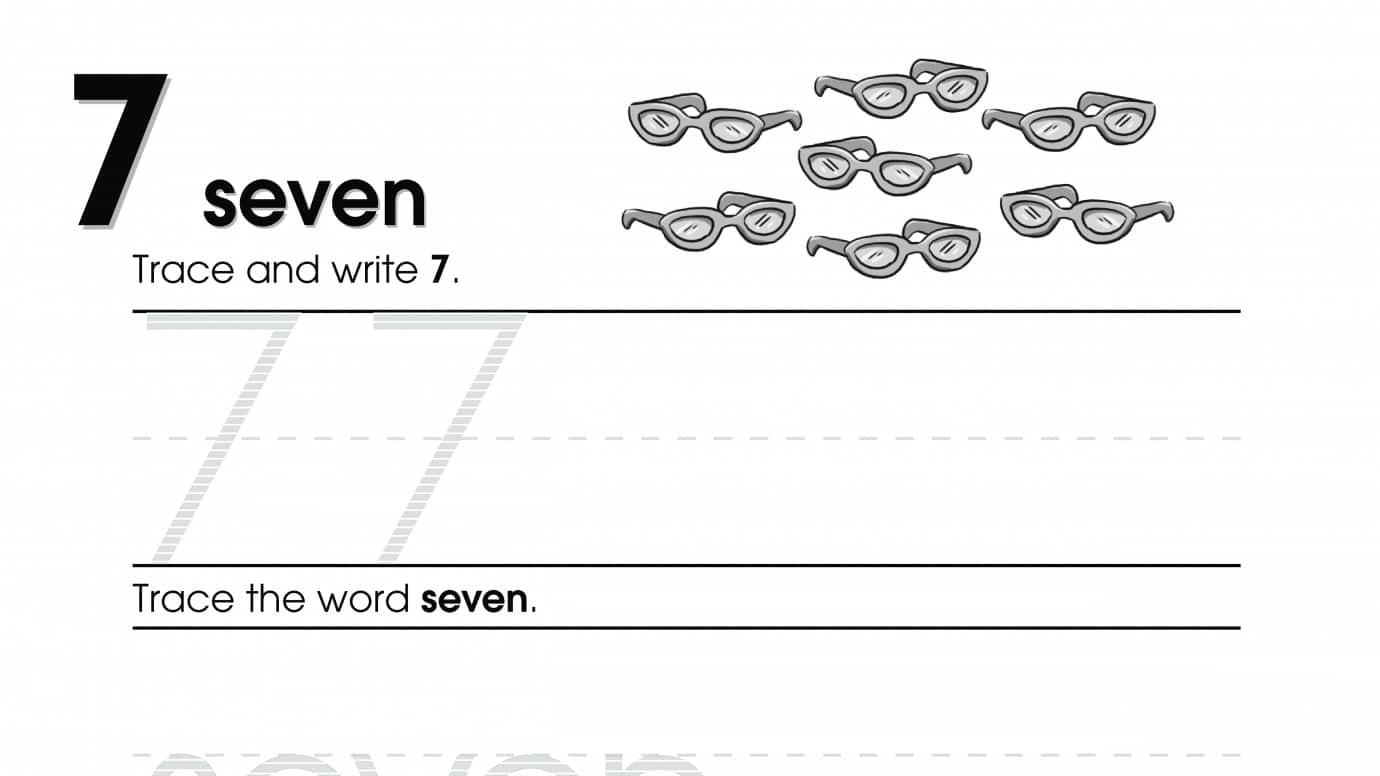Trace, Write & Match Seven