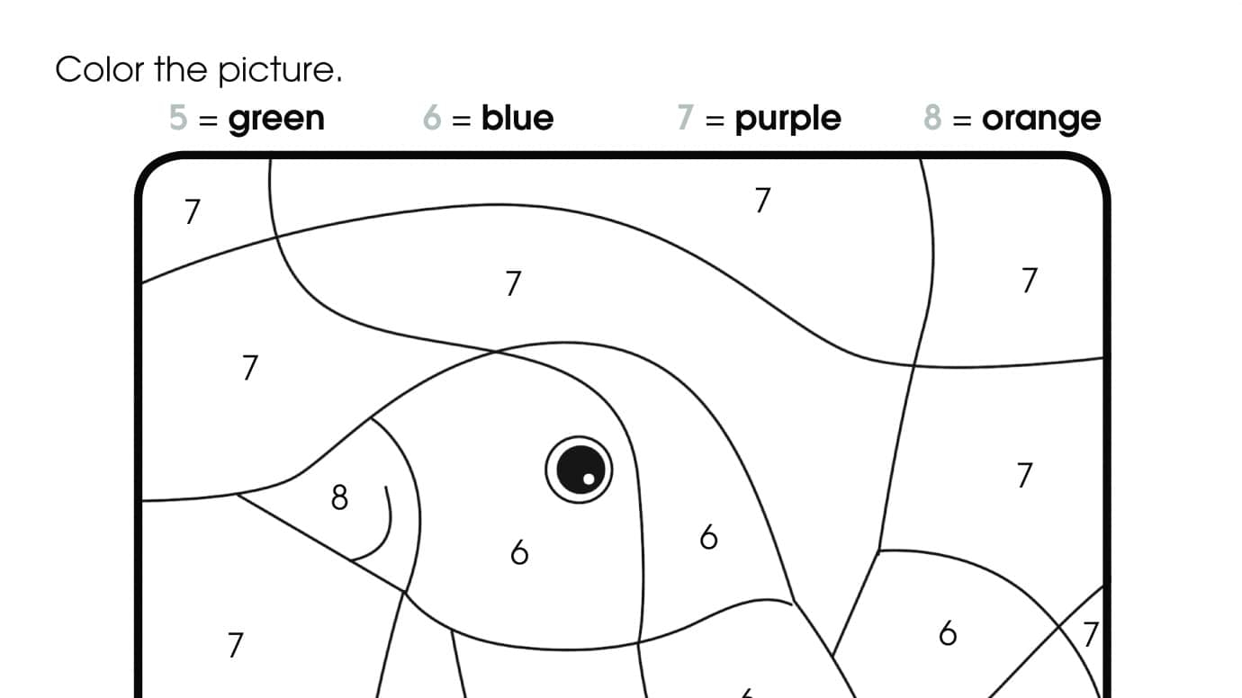 Bird Color by Numbers