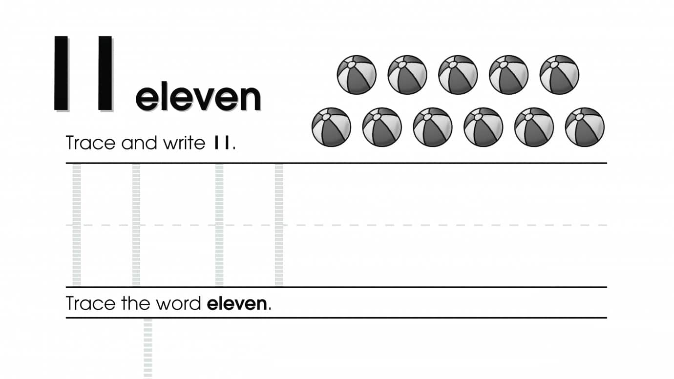 Trace, Write & Match Eleven