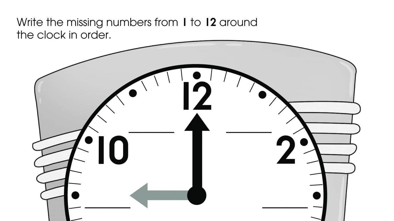 Numerical Order 1-12