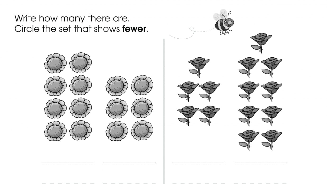 Count & Write Numbers: Showing Less 1