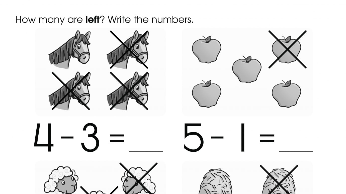 Solving Subtraction Problems to 4: Farm