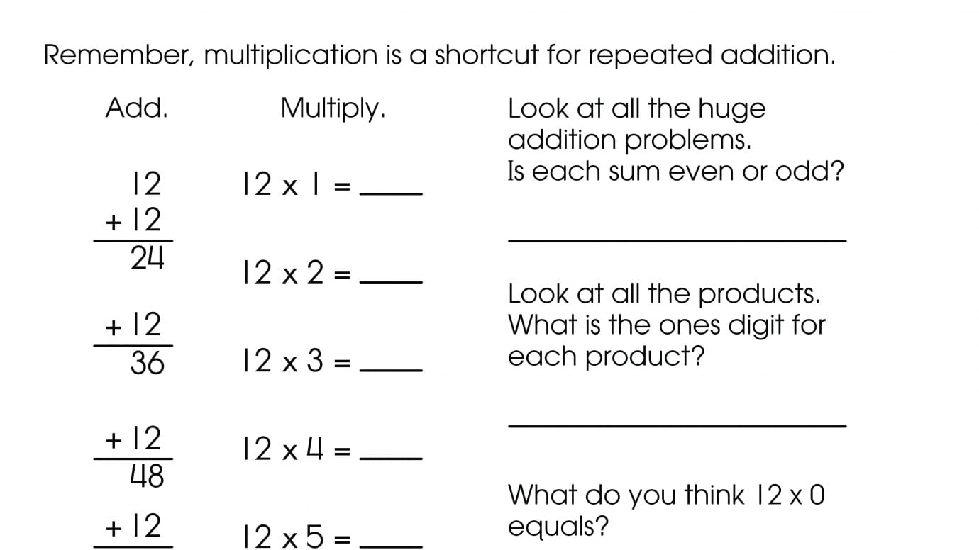 Multiply by 12