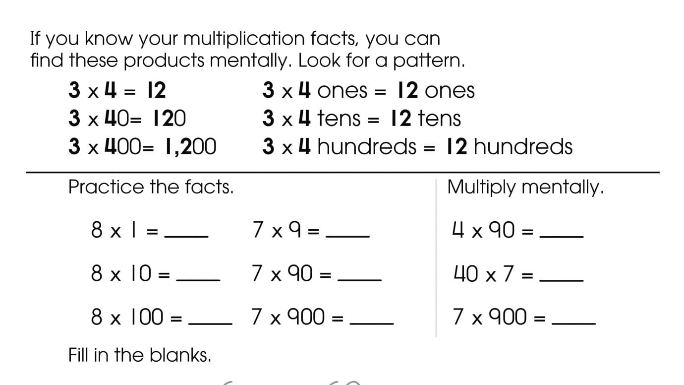 Multiplication Facts