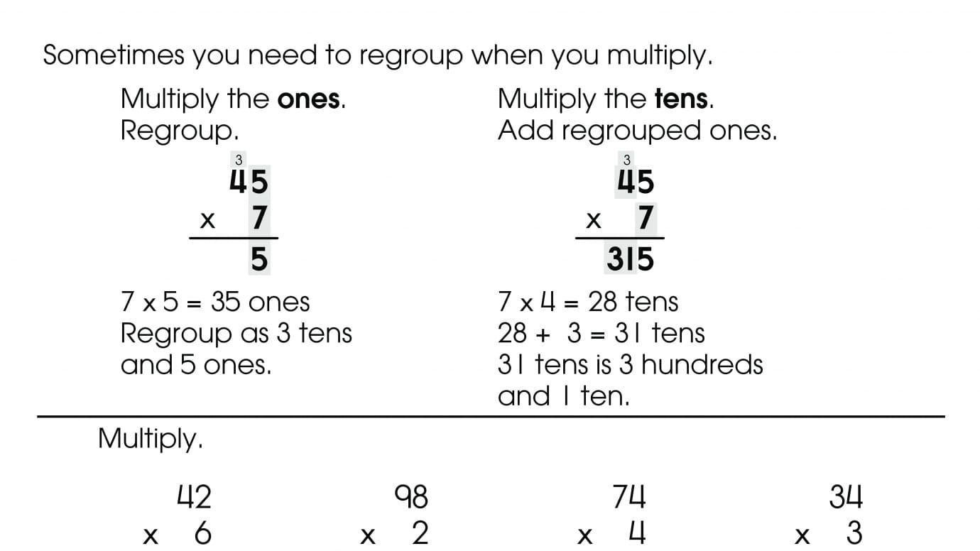 Multiplying with Regrouping