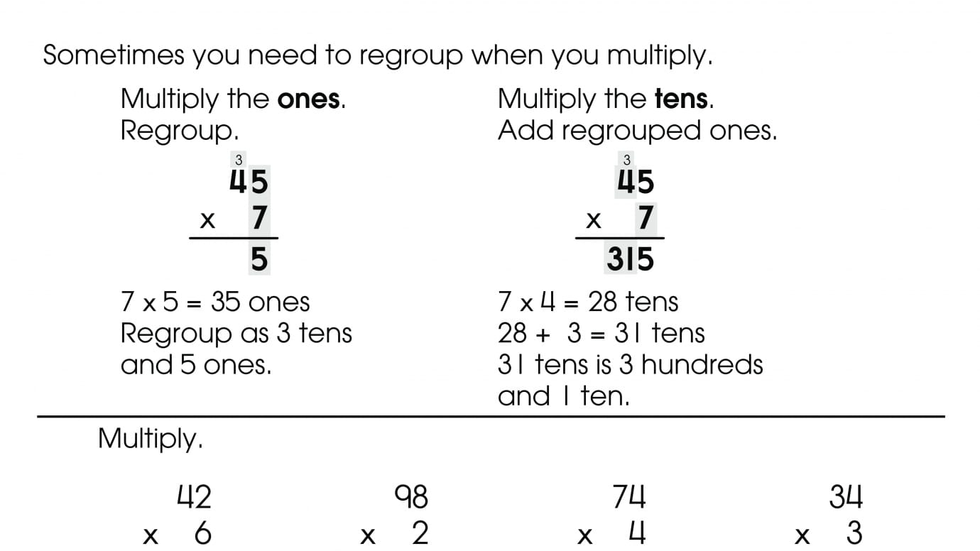 Multiplying With Regrouping Anywhere Teacher multiplication-with-regrouping-worksheets-99worksheets-2-digit-times