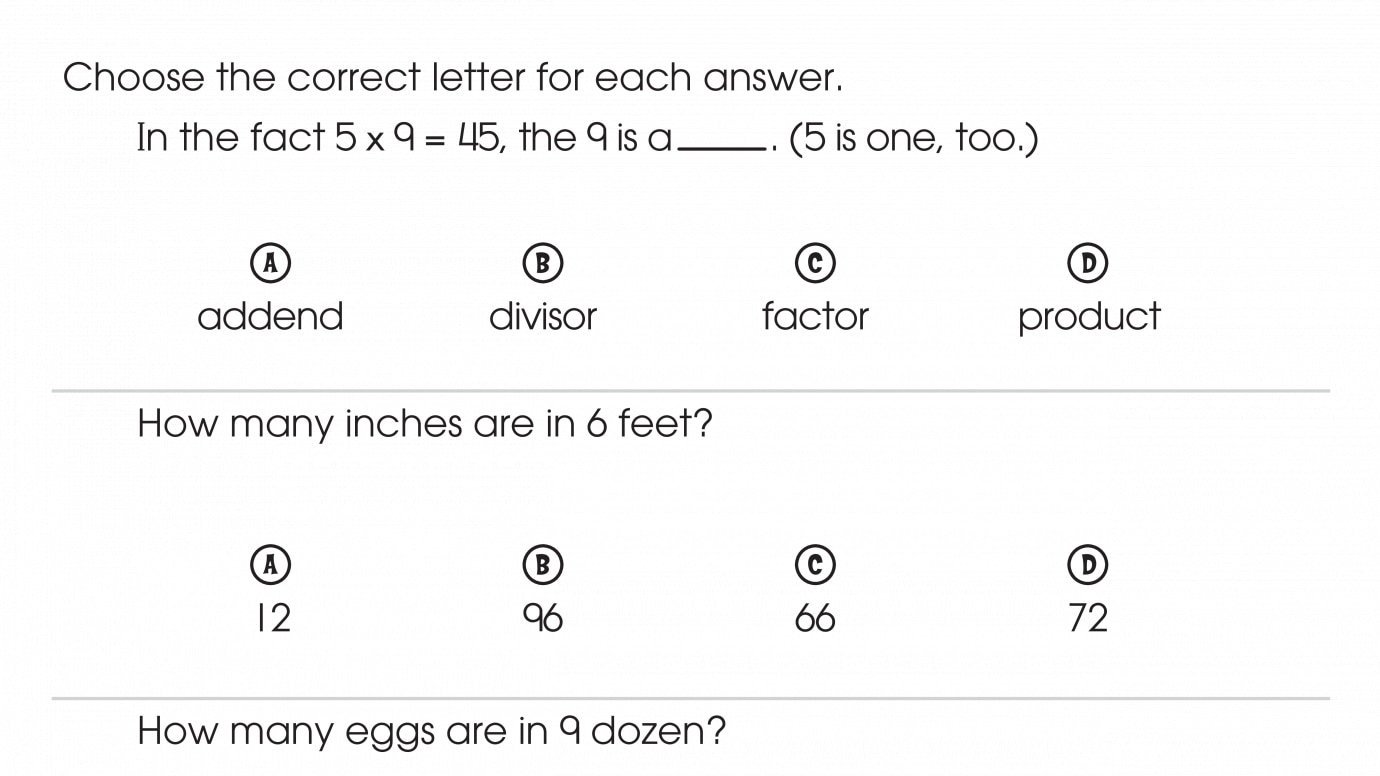 Reviewing Multiplication