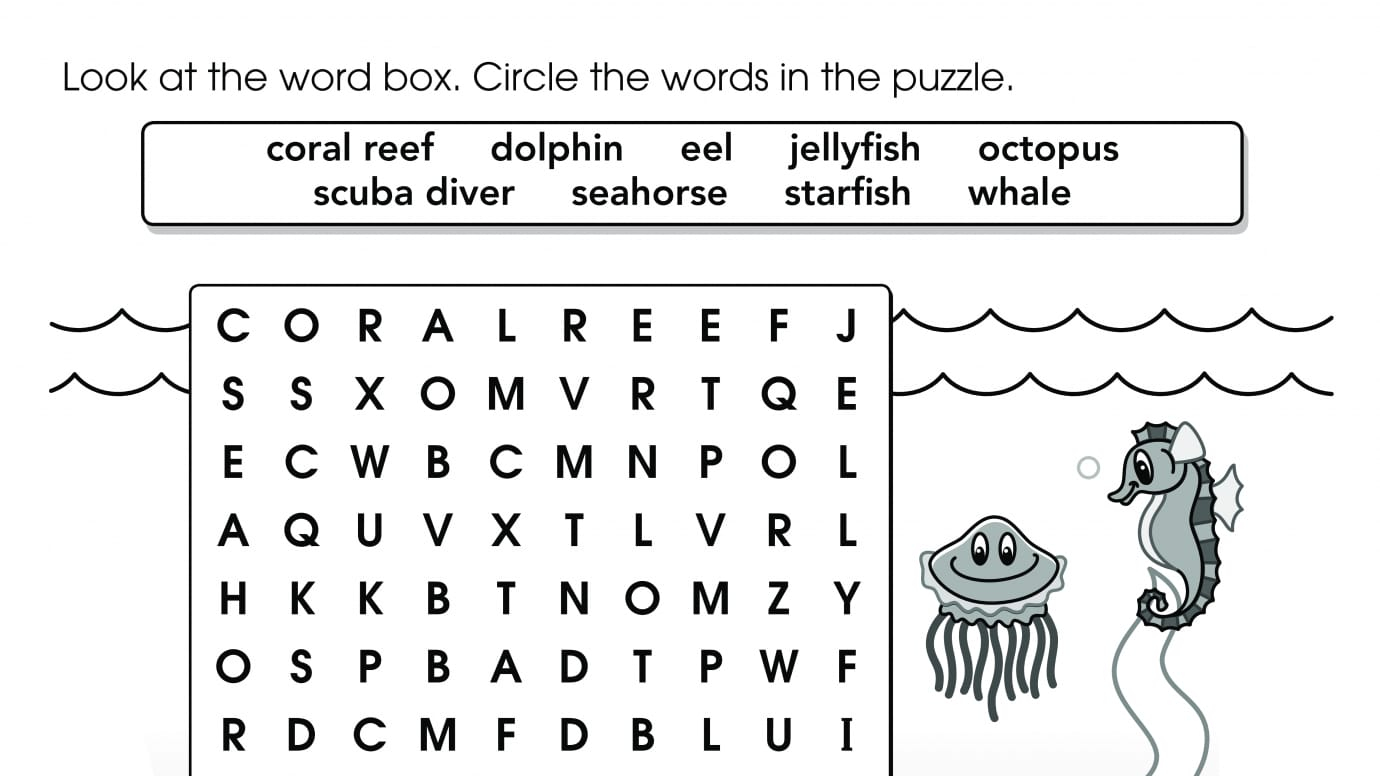 Word Search: Under the Sea
