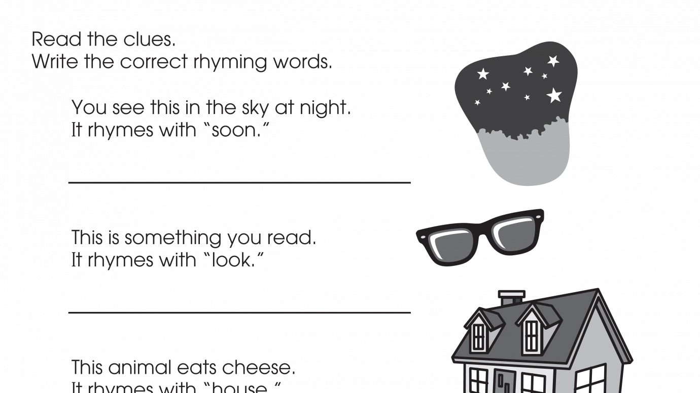 Writing Rhyming Words