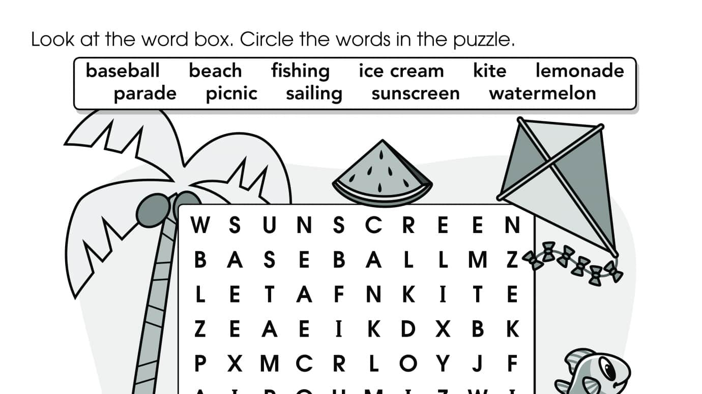 Word Search: Summer Fun