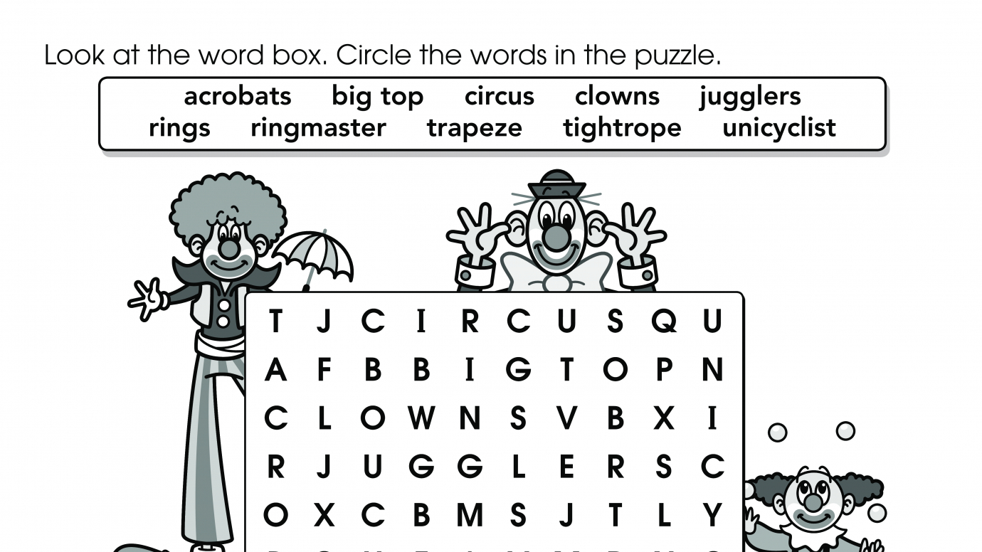Word Search: Circus