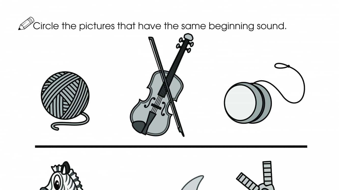 Beginning Letter Sounds Y-Z