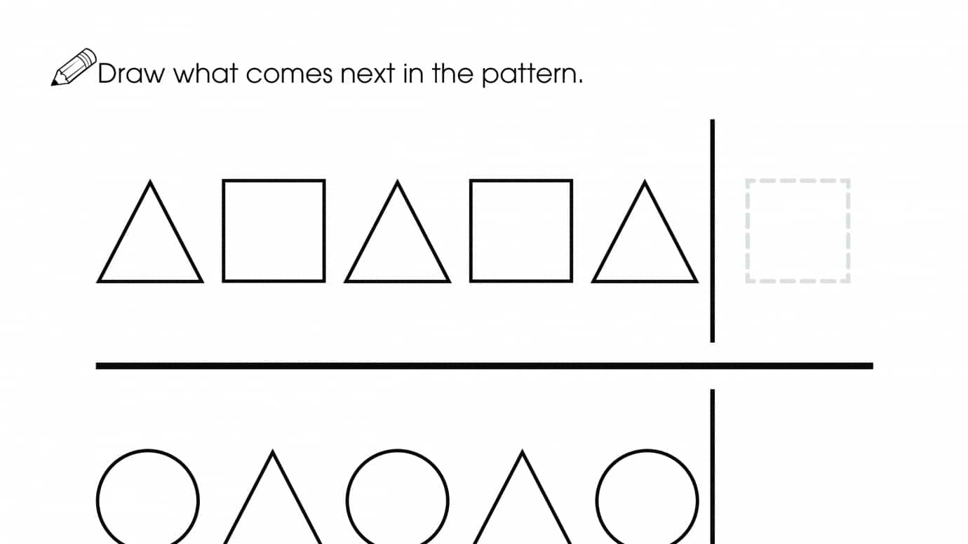 Complete The Pattern: Shapes 2