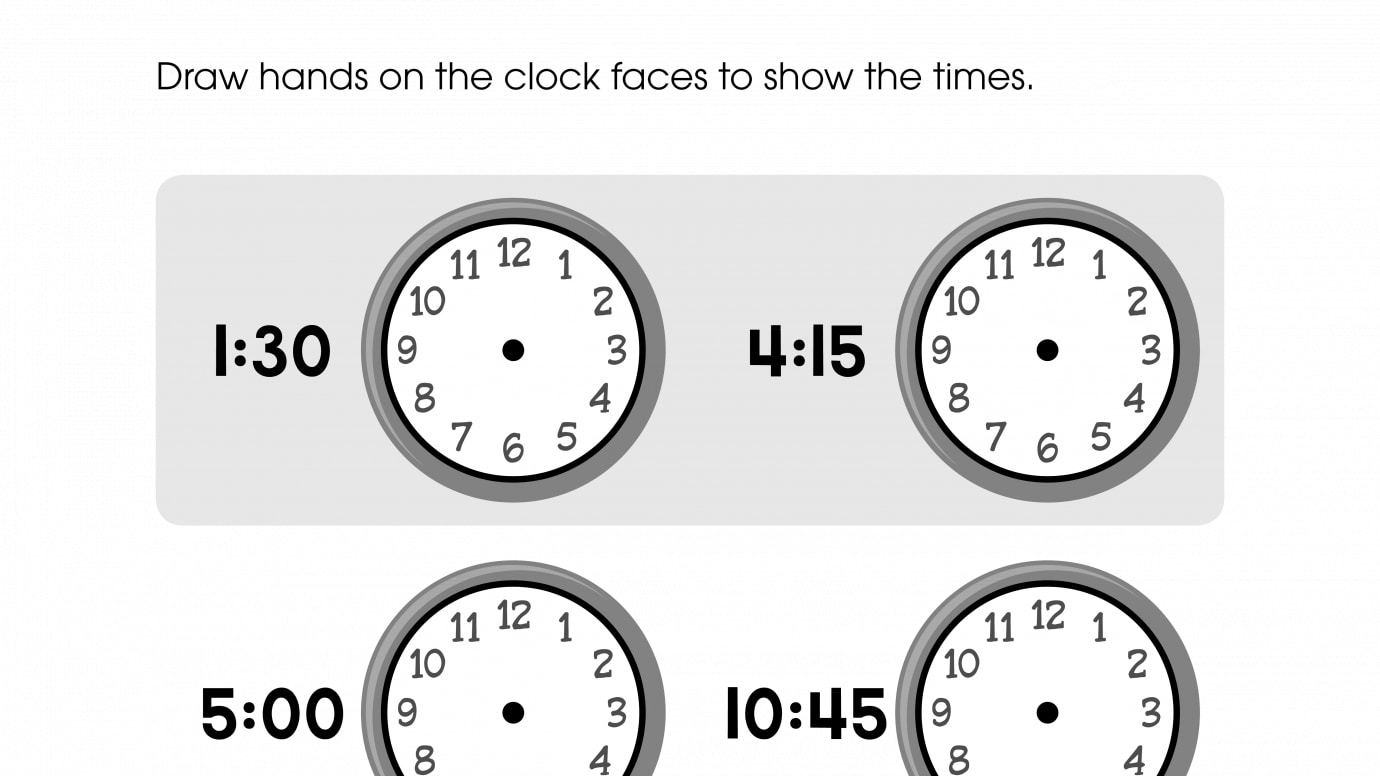Draw the Clock Hands