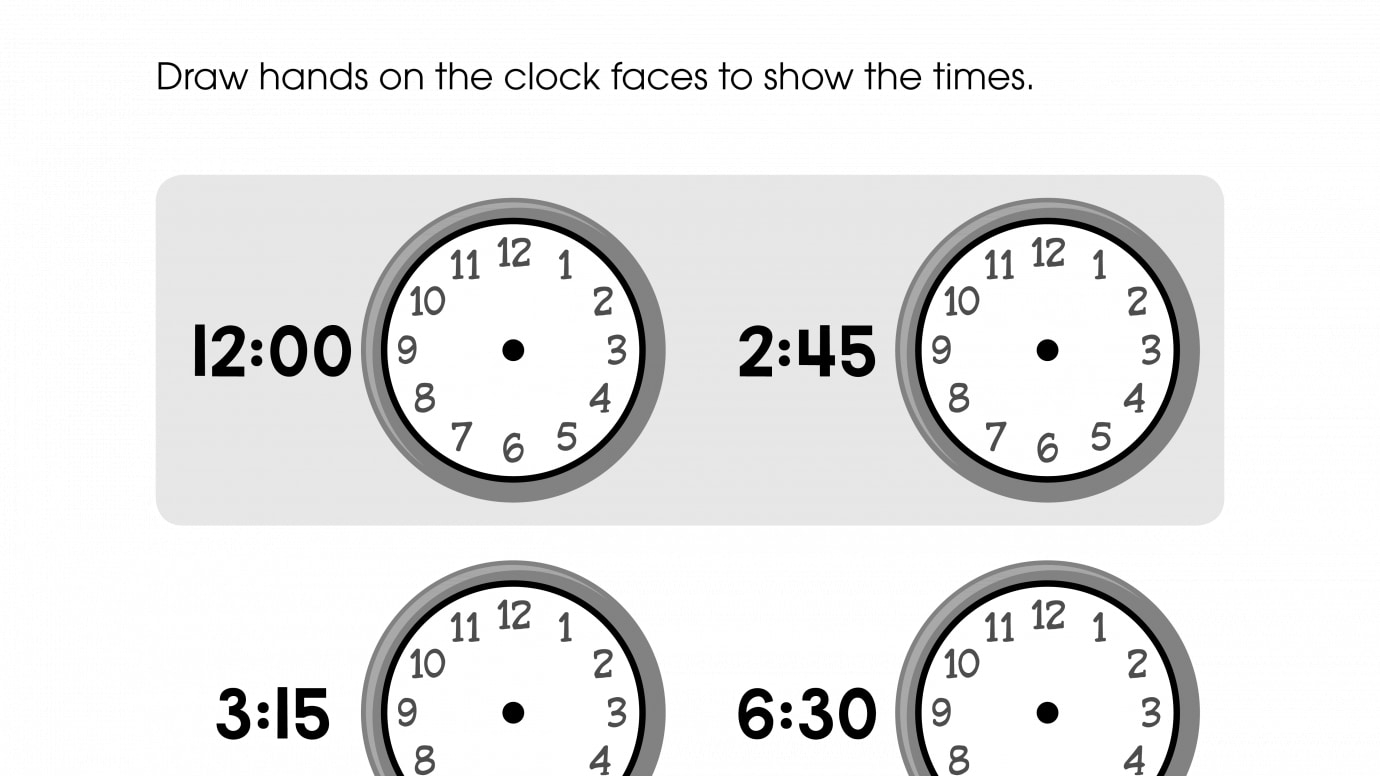 Draw the Clock Hands