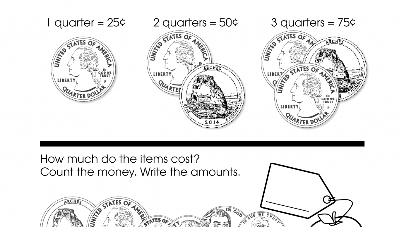 Counting Money to Find the Cost