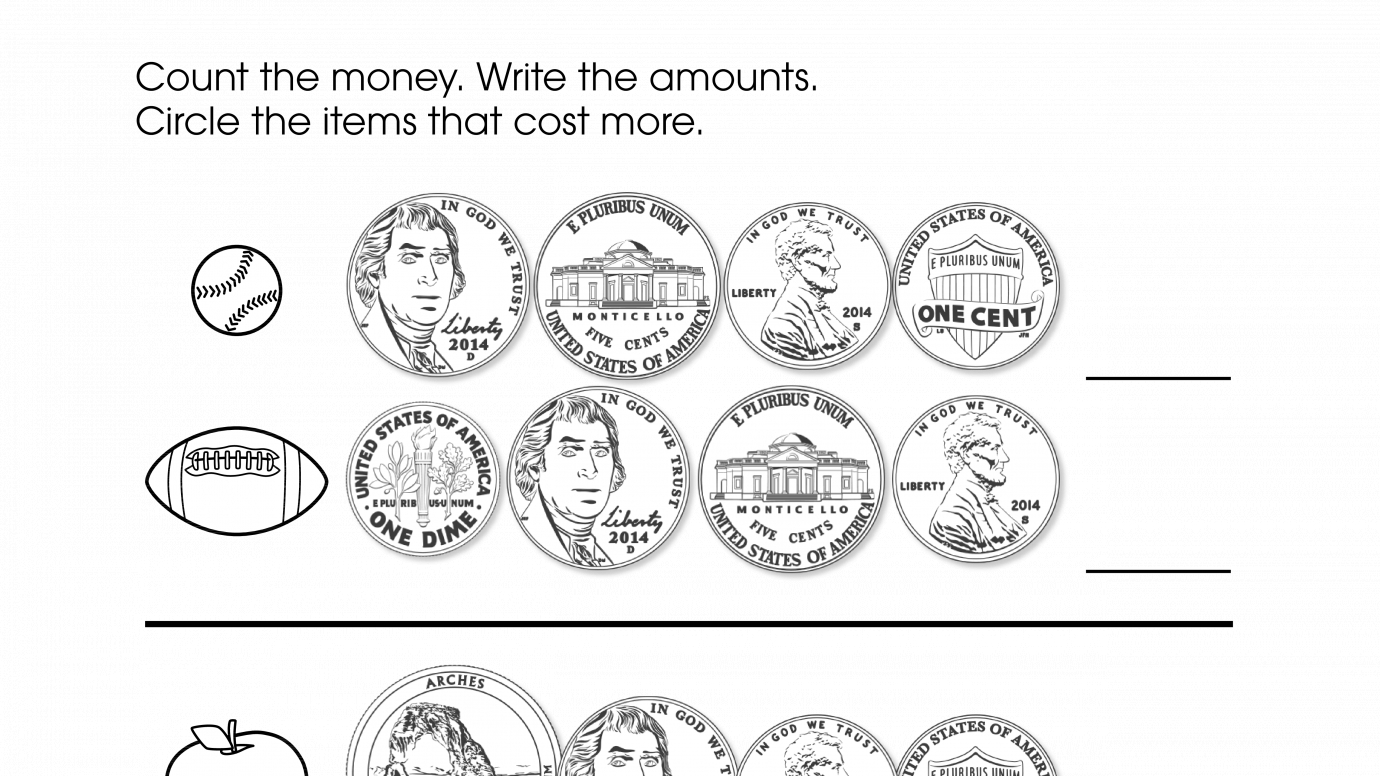 Counting Money & What Costs More?
