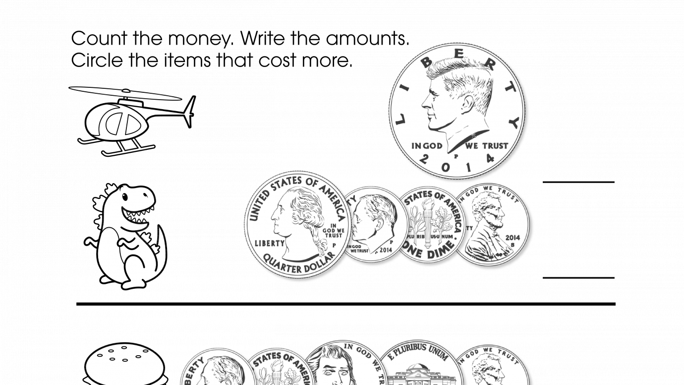 Counting, Spending Money & What Costs More?