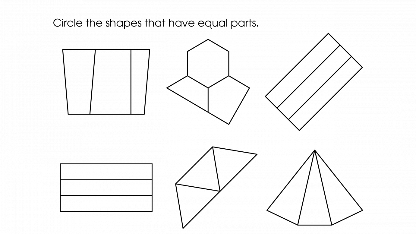 Equal Part Fractions 1/3