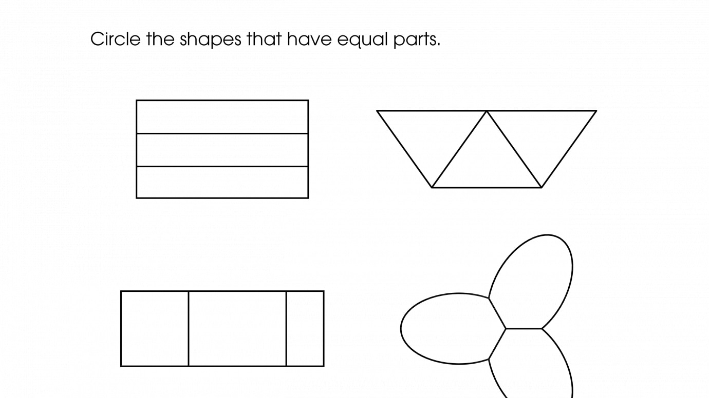 Equal Part Fractions 1/3