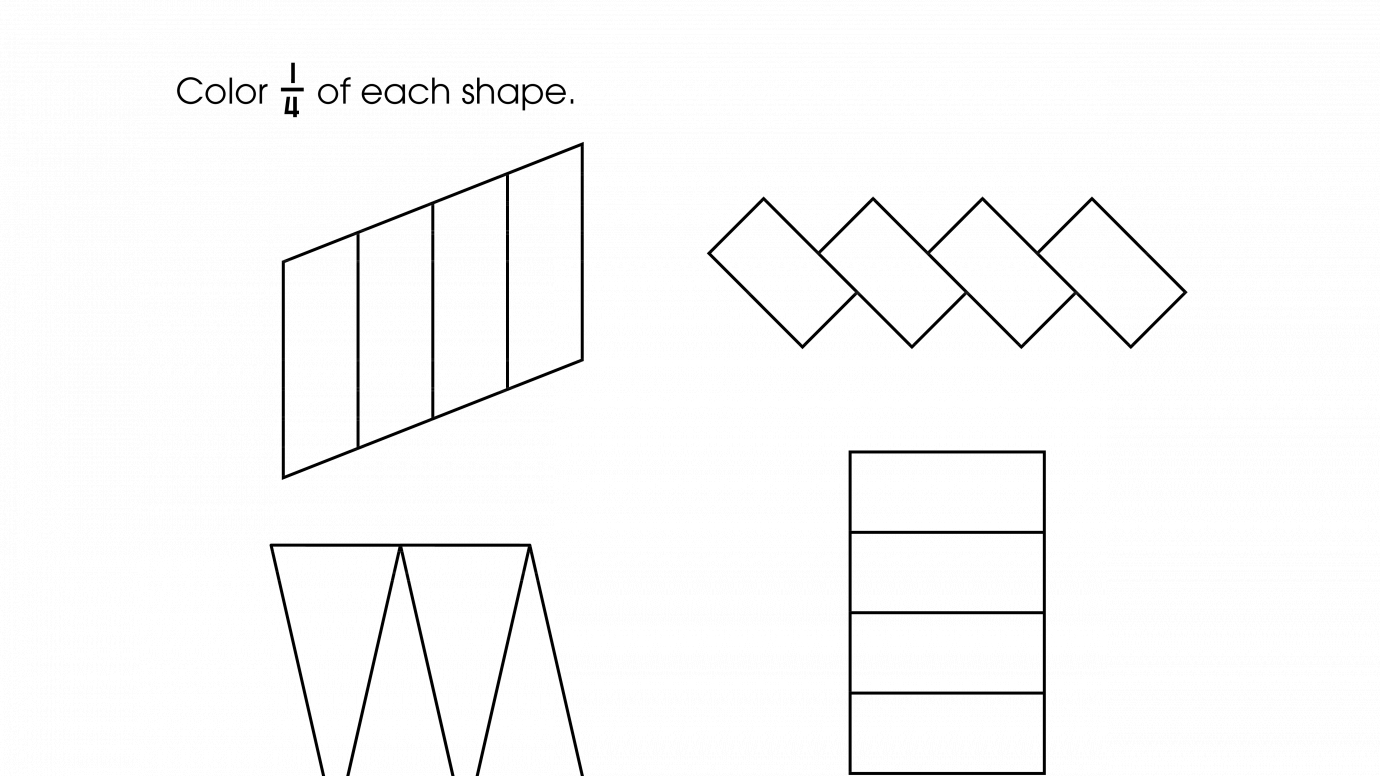 Color 1/4 Fractions