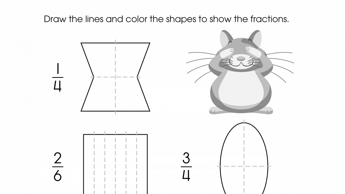 Draw Lines to Show Equal Parts