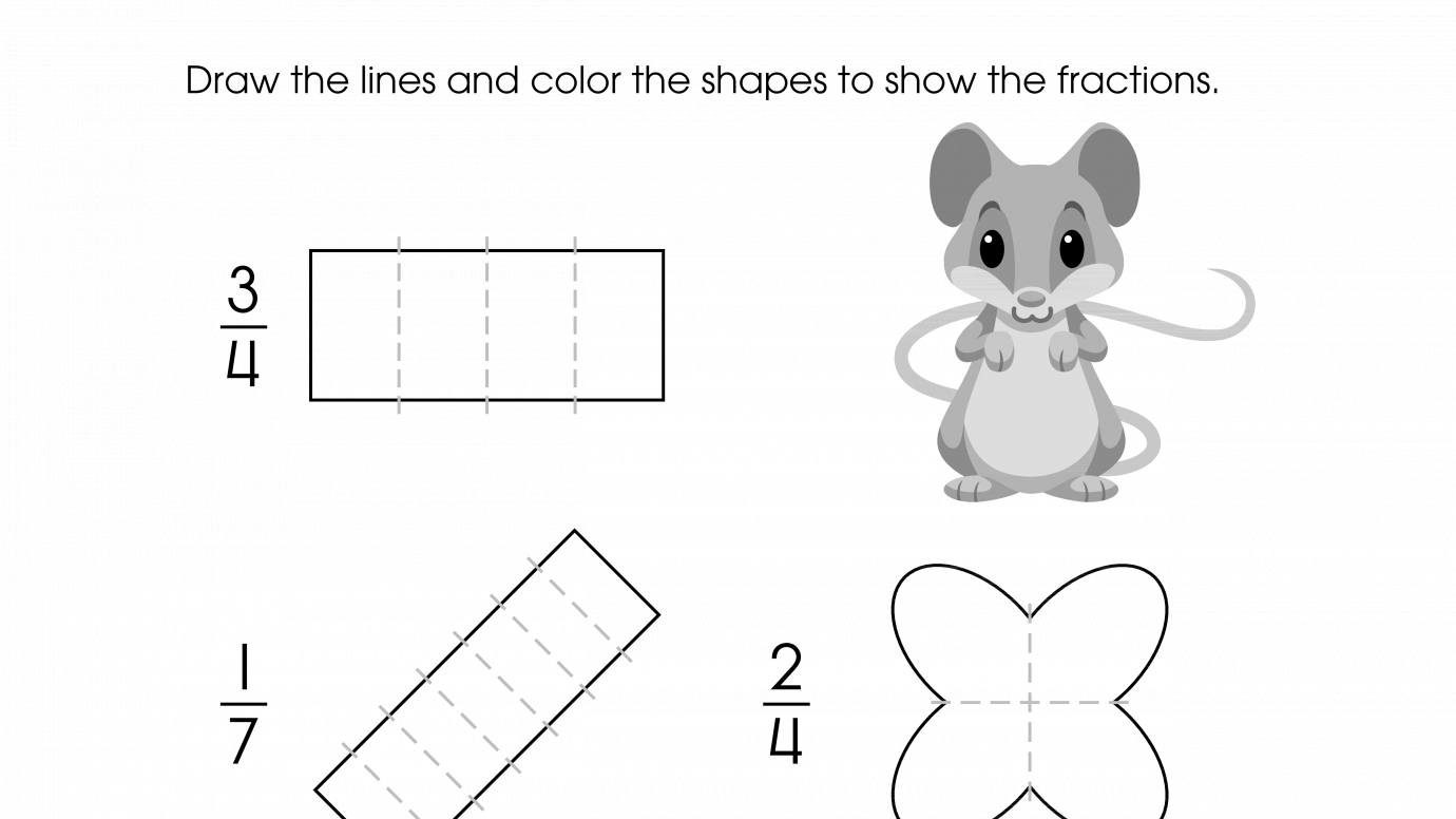Draw Lines to Show Equal Parts