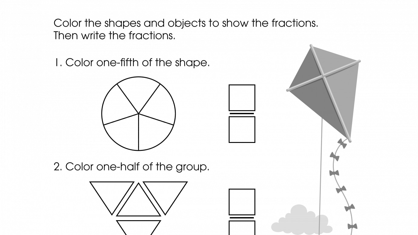Color & Write Fractions