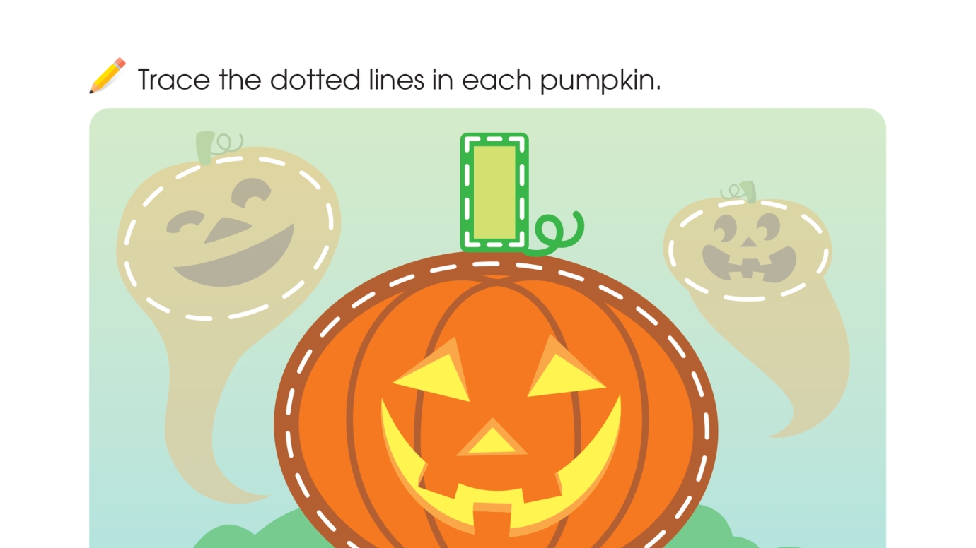 Trace Pumpkin Shapes