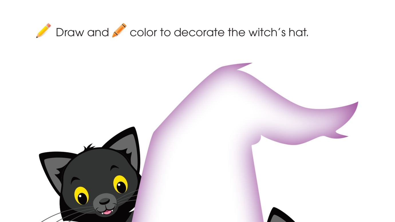 Draw & Color a Witch's Hat