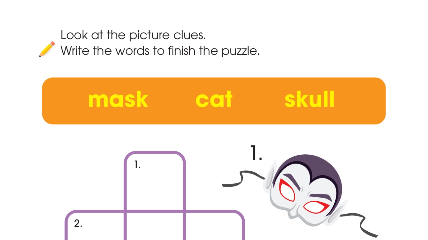Easy Crossword: mask cat skull