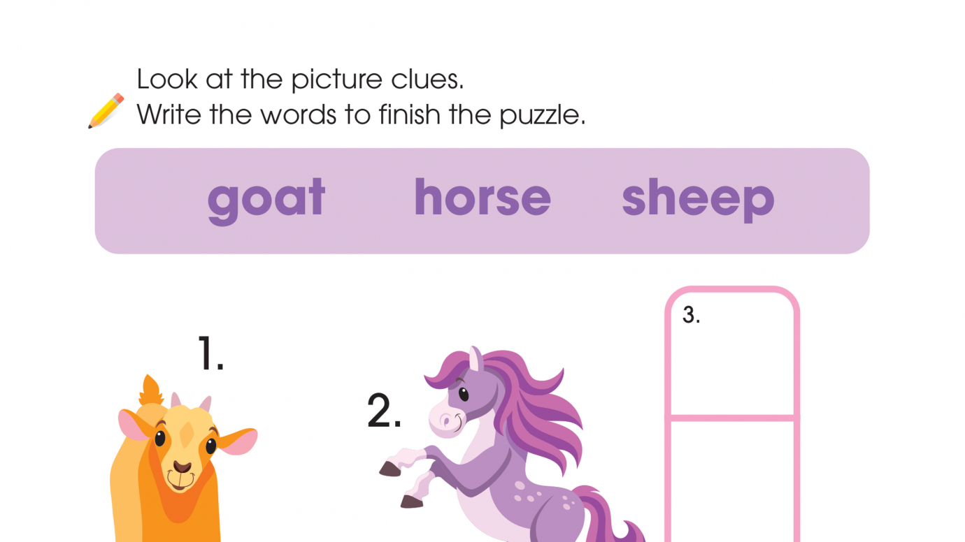 Crossword Puzzle Animals