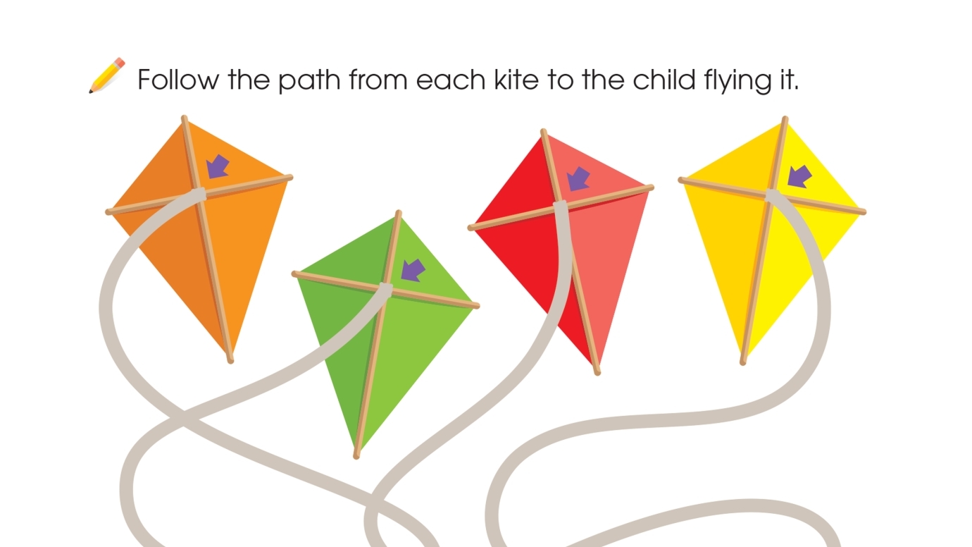 Kite Flying Spaghetti Maze