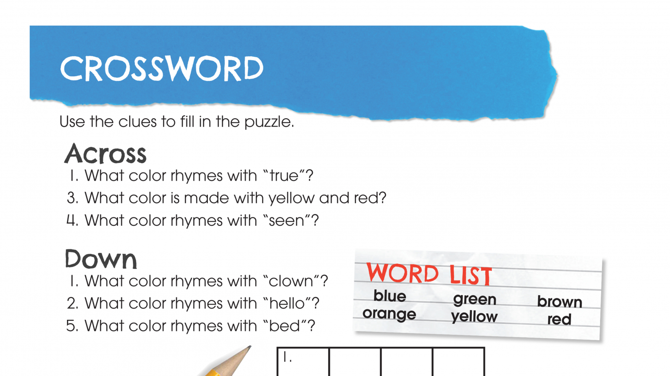 Colors Crossword