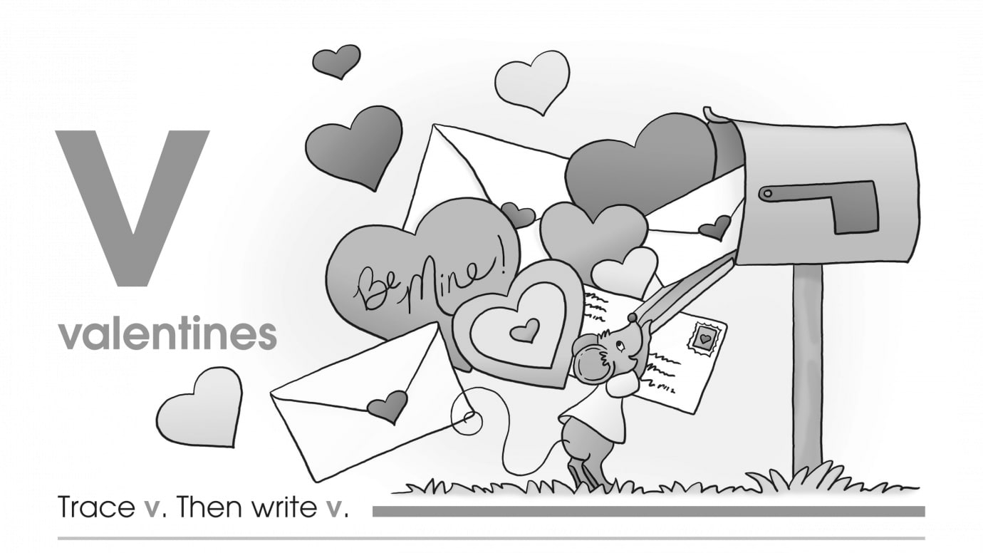 Valentine's Day Trace & Write V