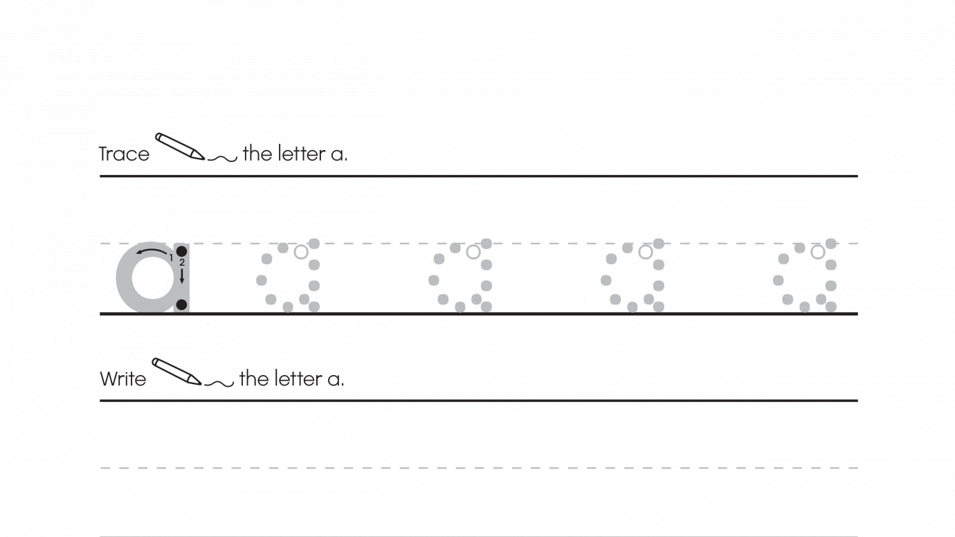 Inspirational Trace & Write Lowercase a