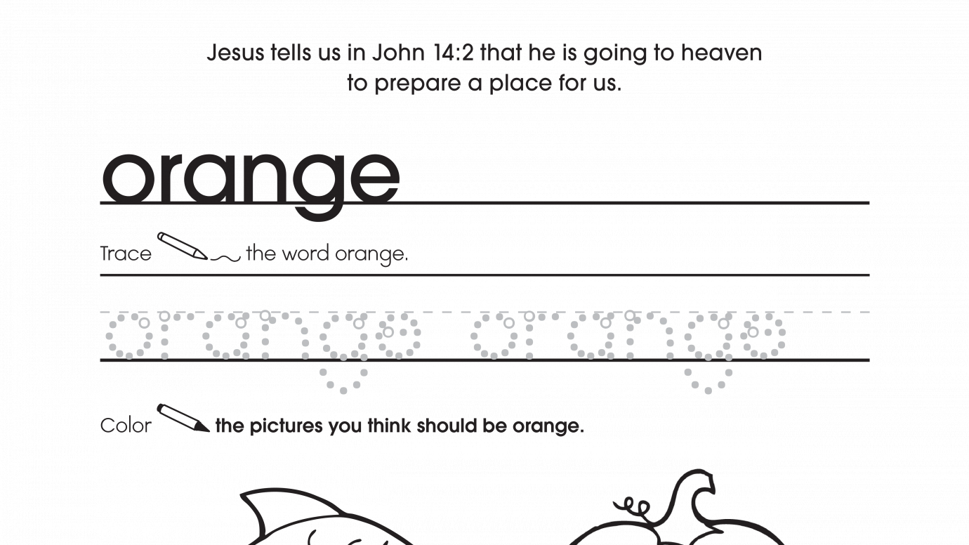 Inspirational Trace & Color Orange