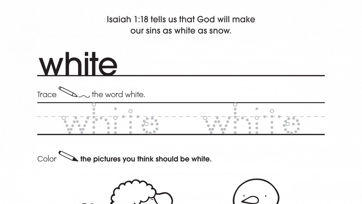 Inspirational Trace & Color White