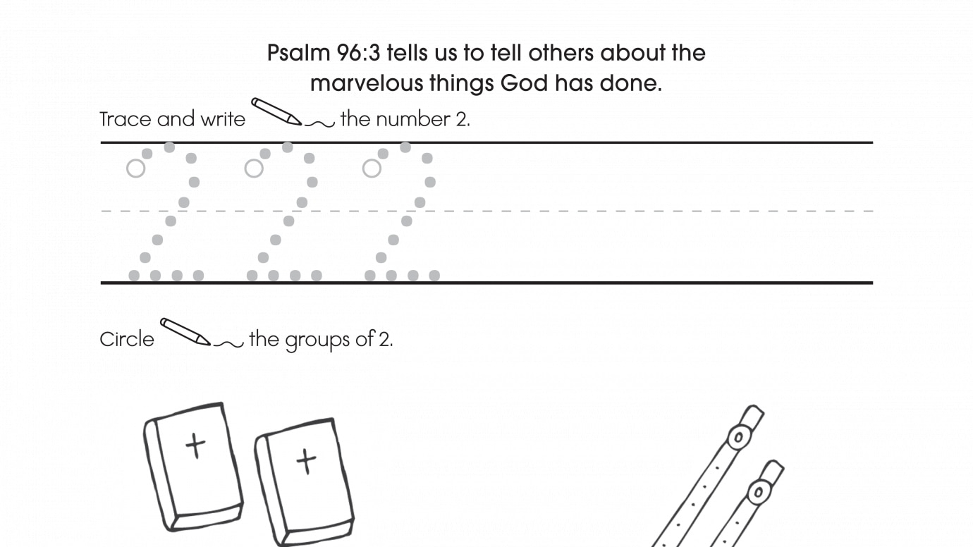 Inspirational Trace, Write & Count 2