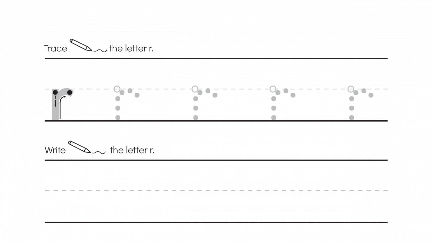 Inspirational Trace, Write & Circle R's