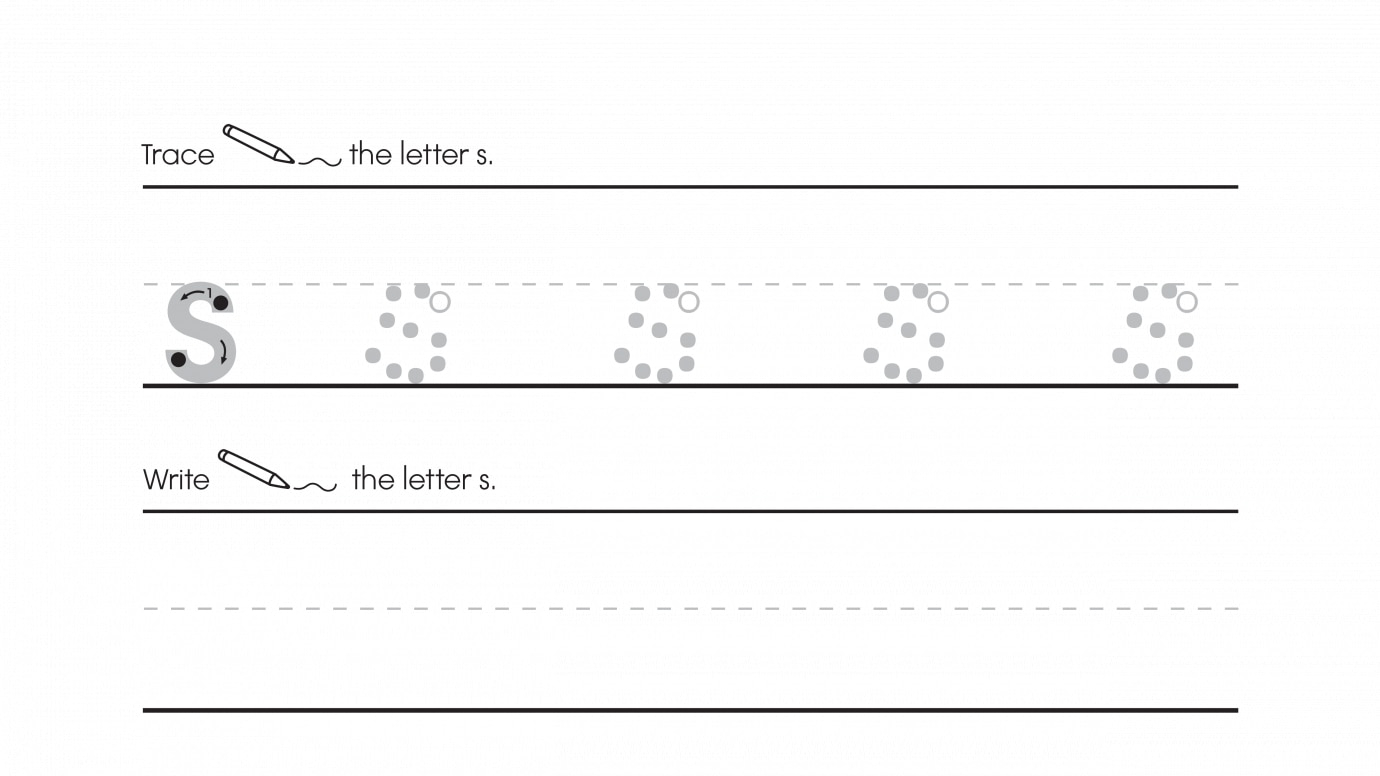 Inspirational Trace, Write & Circle S's