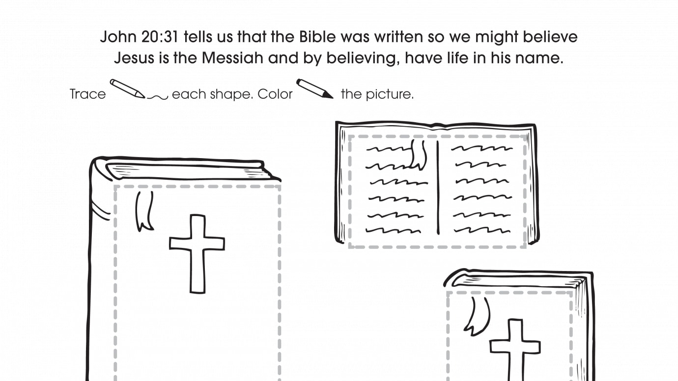 Inspirational Trace Rectangles & Color the Picture