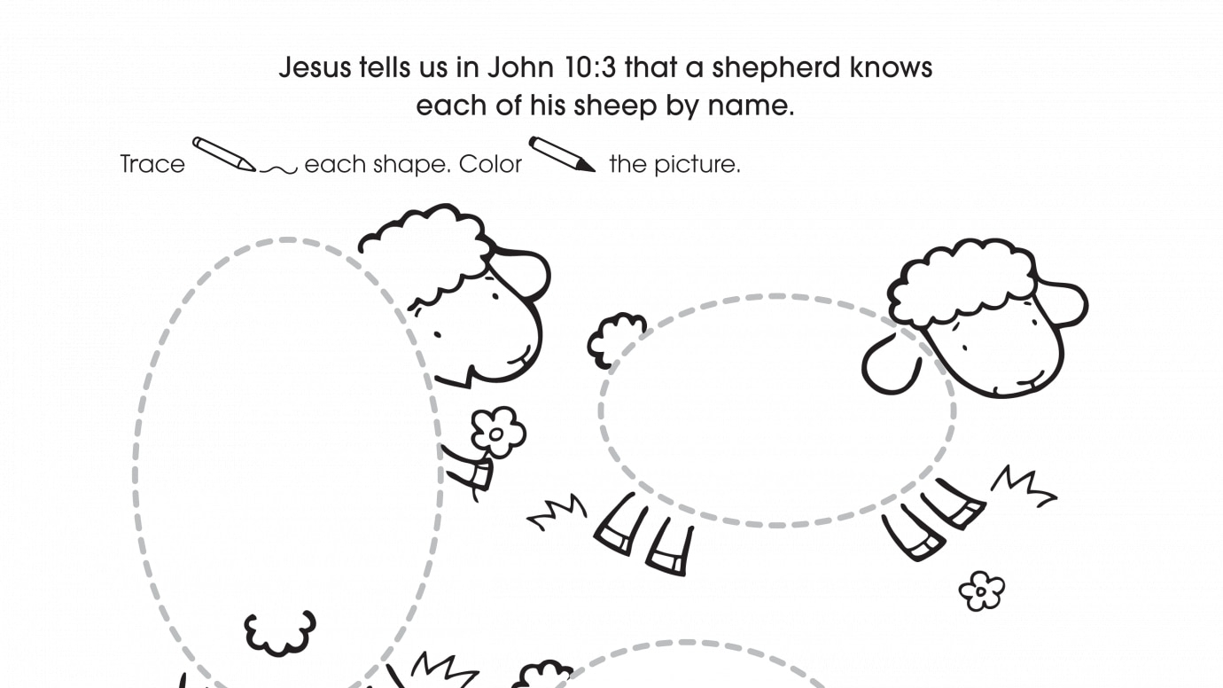 Inspirational Trace Ovals & Color the Picture