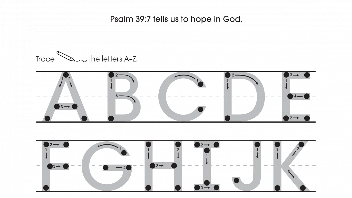 Inspirational Trace the Uppercase Alphabet
