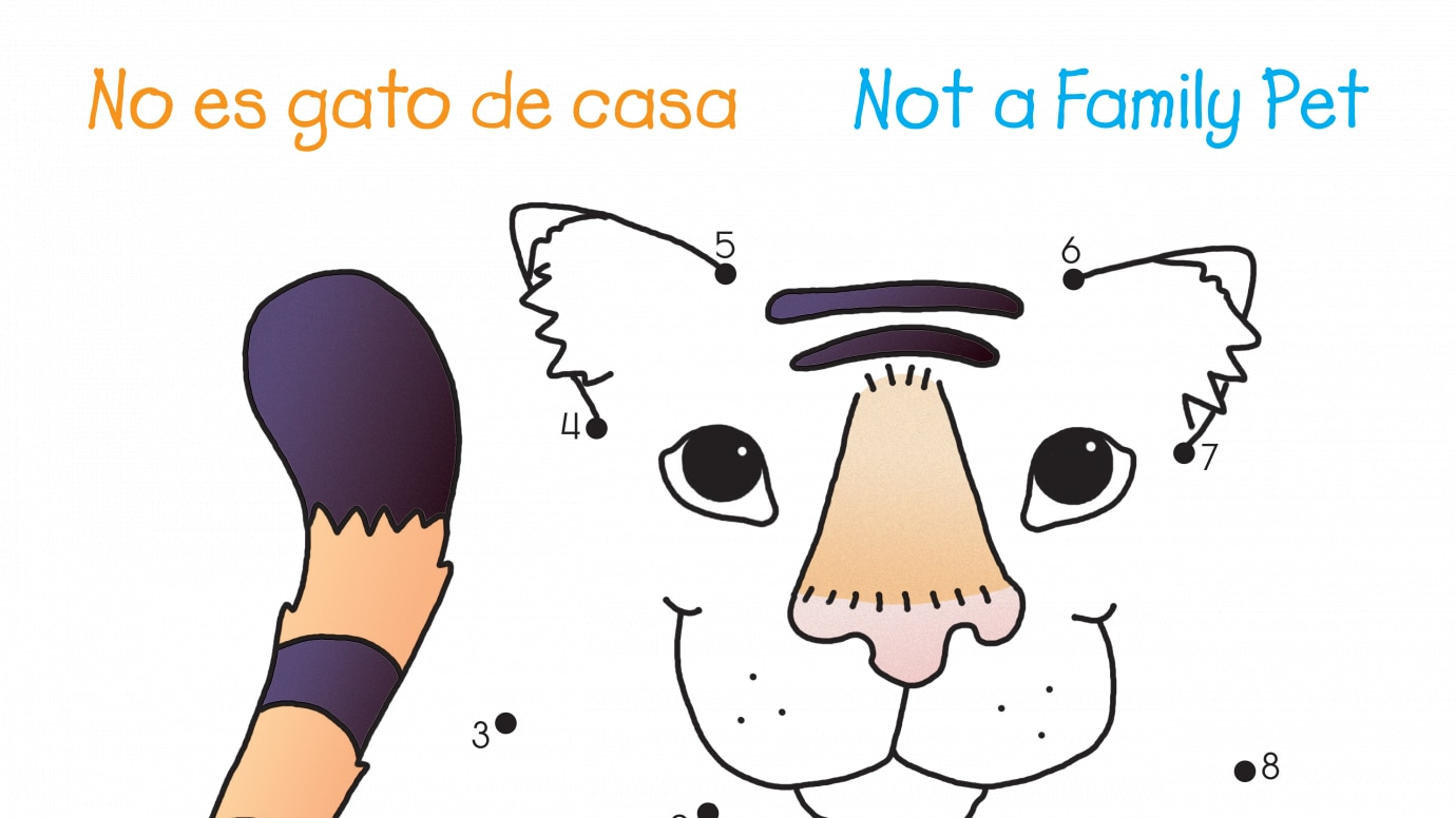 Spanish & English Not a Family Pet Dot-to-Dots 1-10