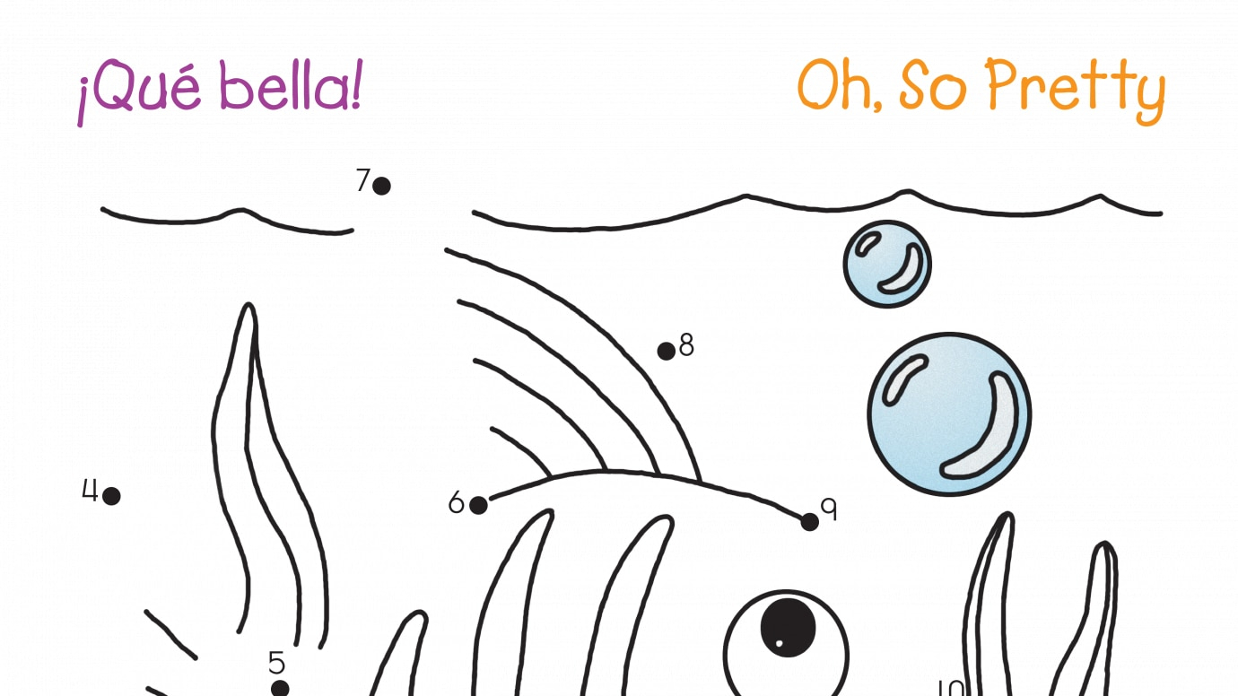 Spanish & English Oh, So Pretty Dot-to-Dots 1-15