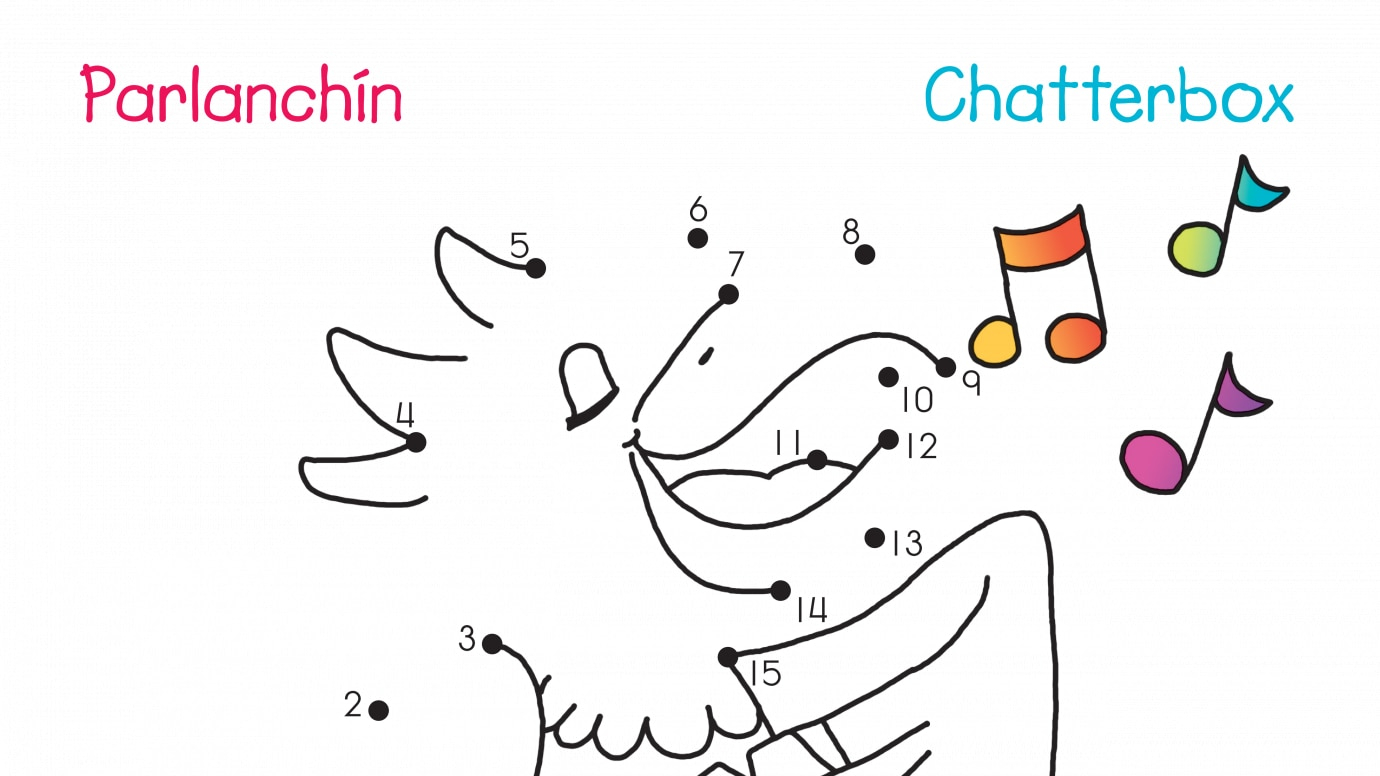 Spanish & English Chatterbox Dot-to-Dots 1-15