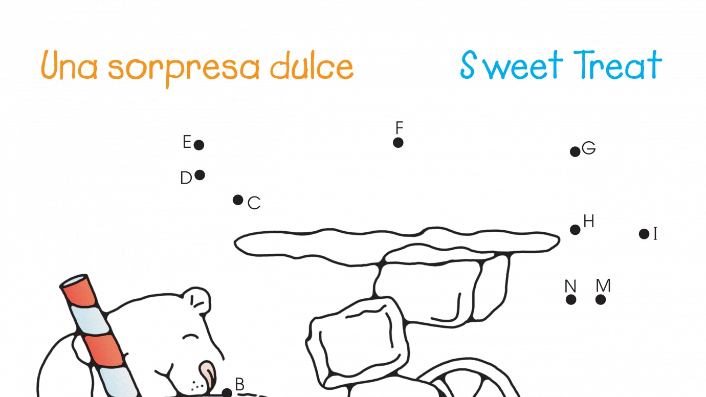Spanish & English Dot-to-Dots A-O Sweet Treat