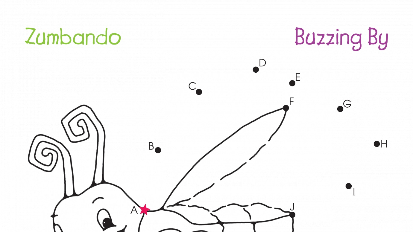 Spanish & English Dot-to-Dots A-O Buzzing By