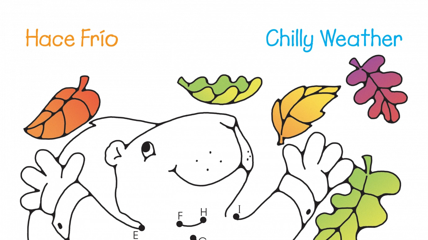 Spanish & English Dot-to-Dots A-T Chilly Weather